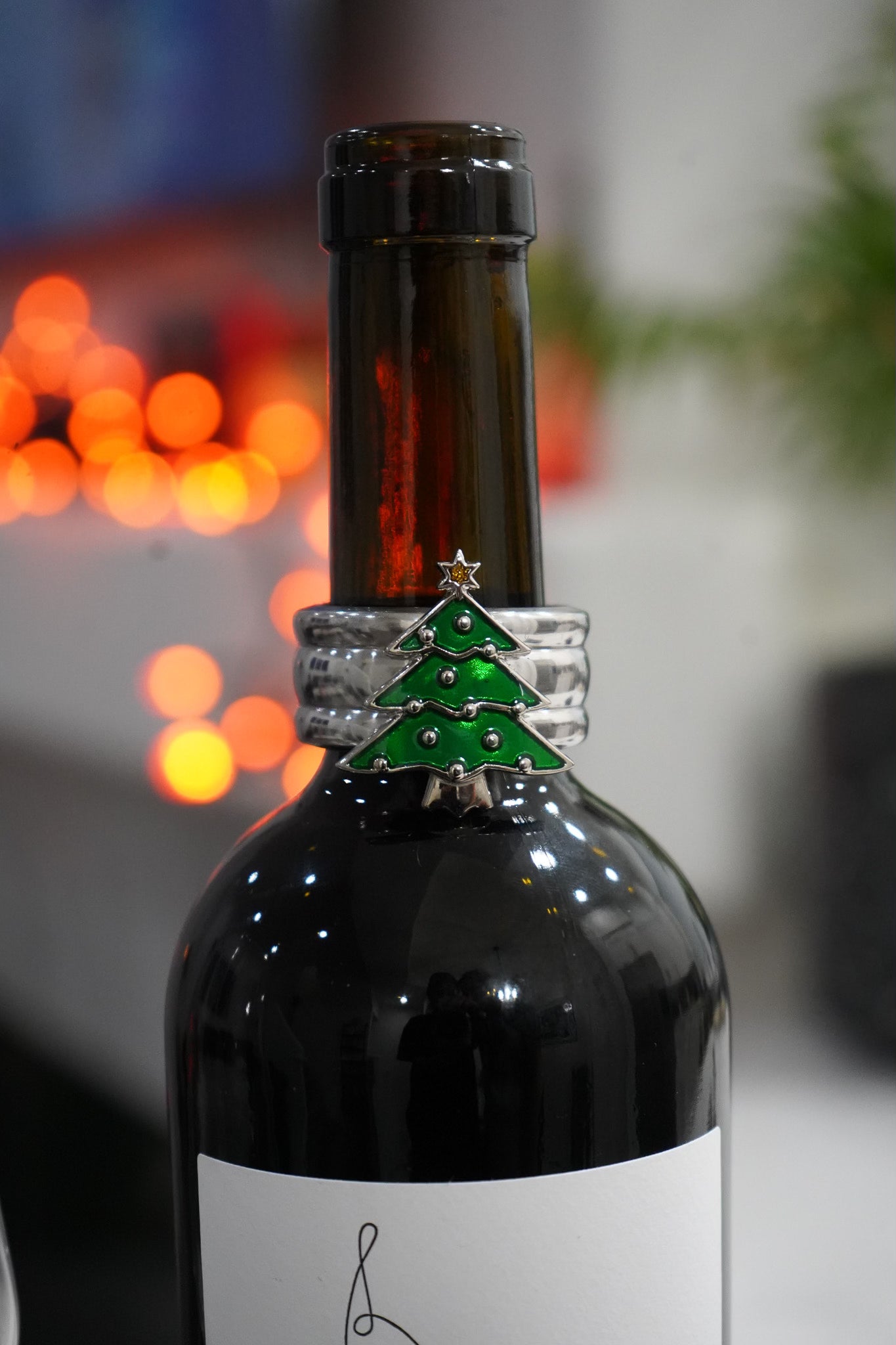 Christmas Tree & Heart Wine Drip Collars
