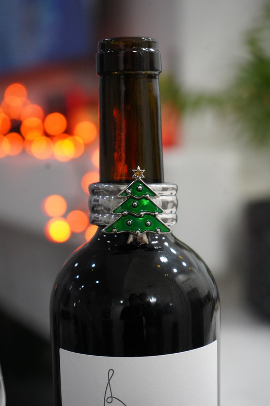Christmas Tree & Heart Wine Drip Collars