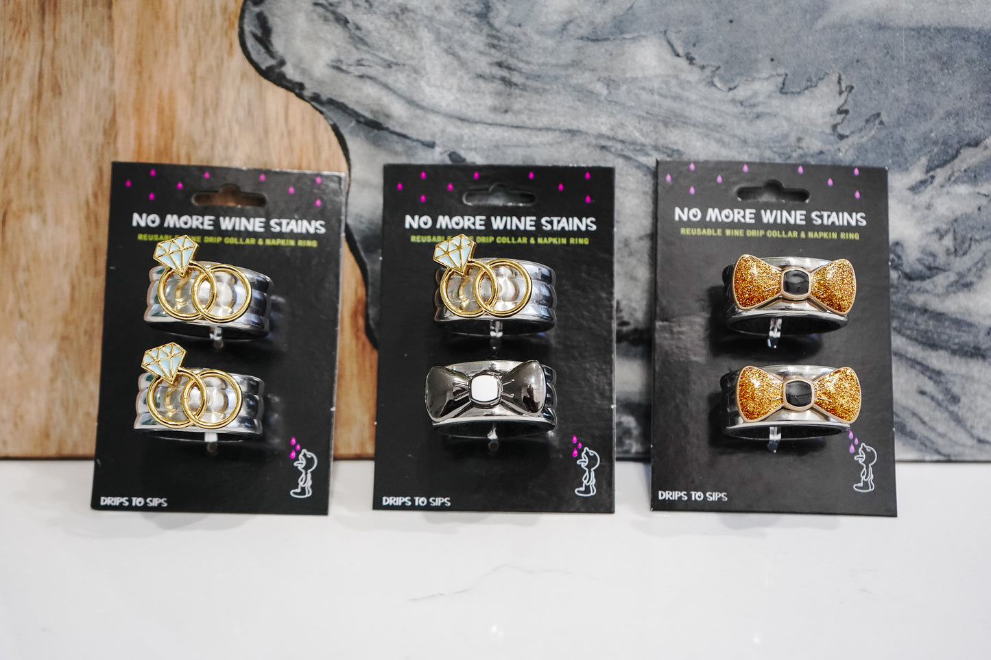 Wine Bottle Collar | Date Night Bundle | Drips To Sips