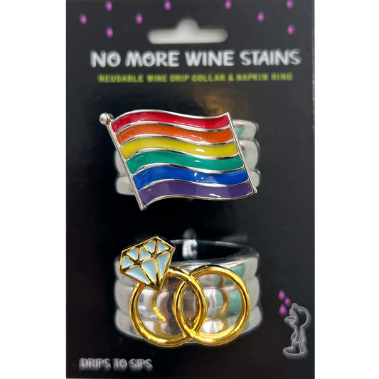 Pride Wedding Wine Drip Collars | Drips to Sips