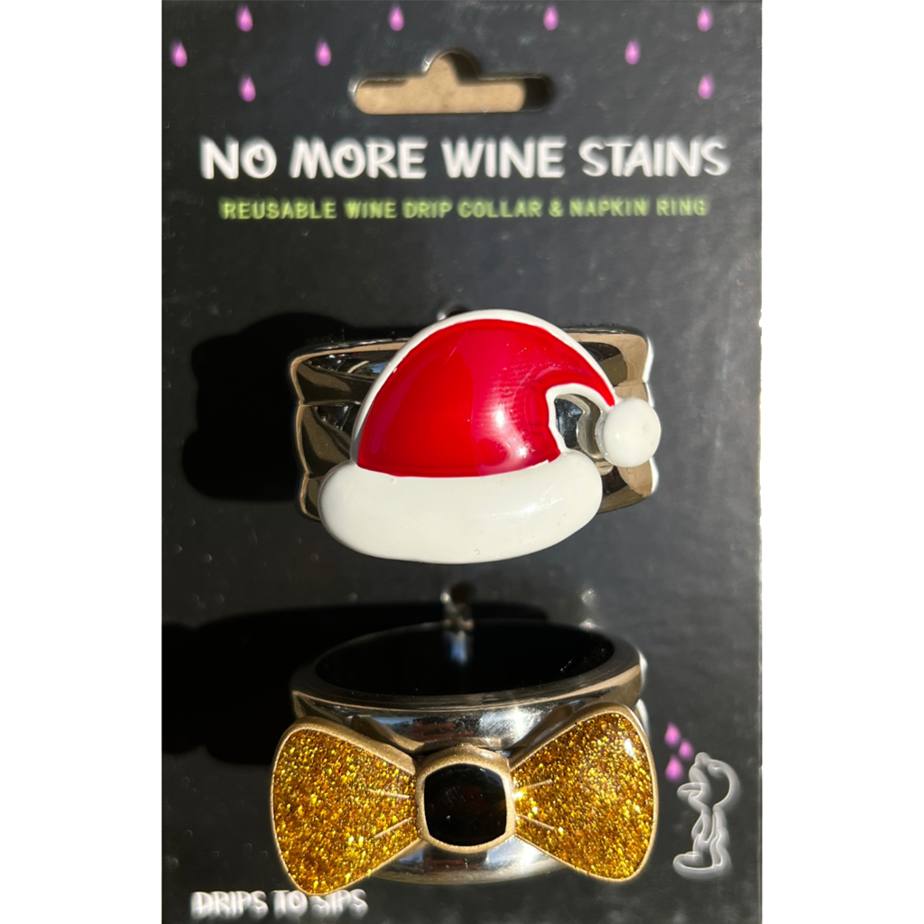 Holiday Edition Collars! Santa Hat & Gold Bow-Tie