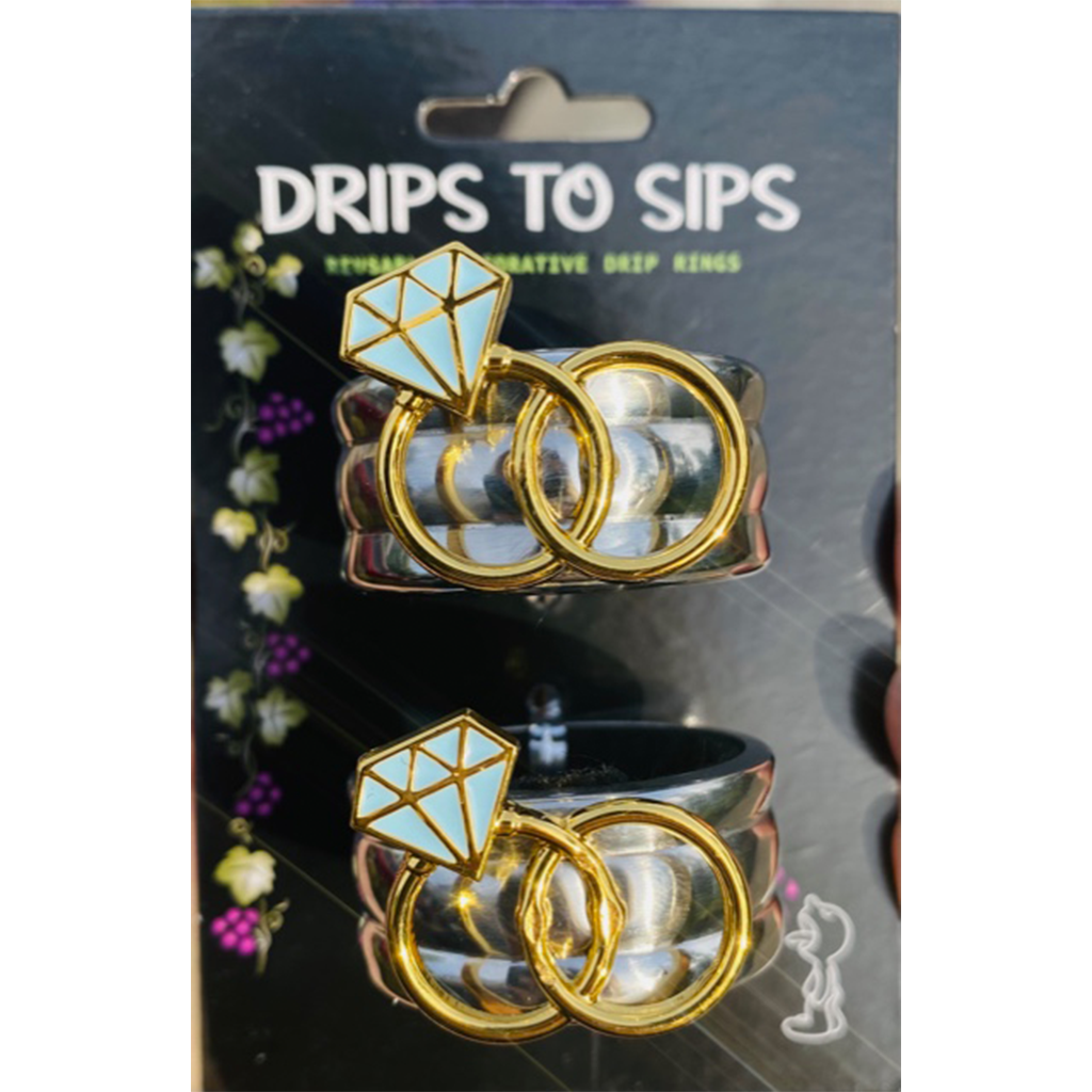Wedding Wine Collar | Wedding Season Wine Drip Collars | Drips to Sips