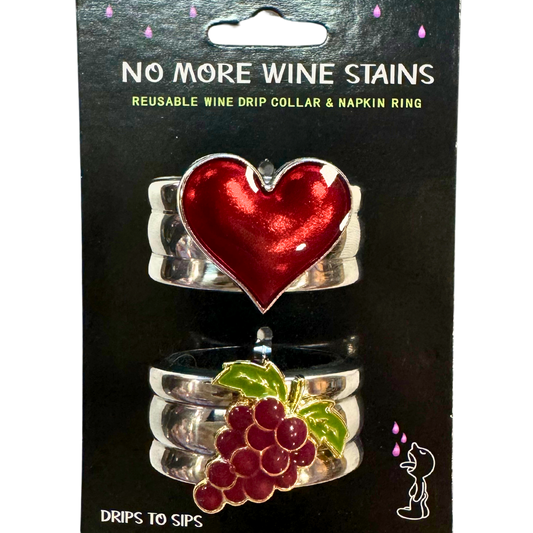 Heart & Grape Wine Drip Collar Combo