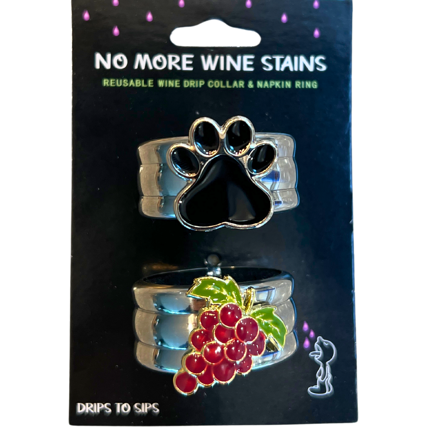 Animal & Wine Lover Wine Drip Collars