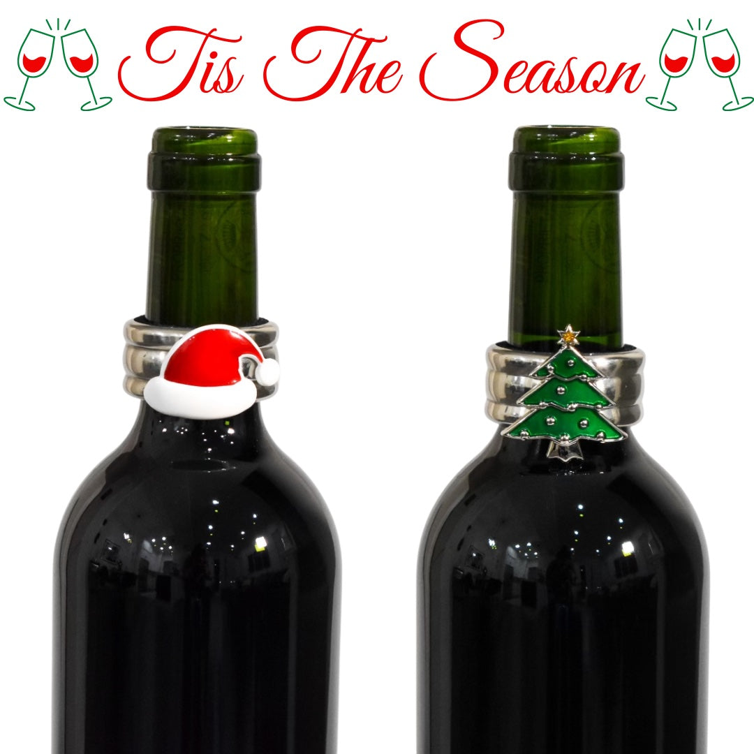 Wine Bottle Drip Catcher | Holiday Edition Collars | Drips to Sips