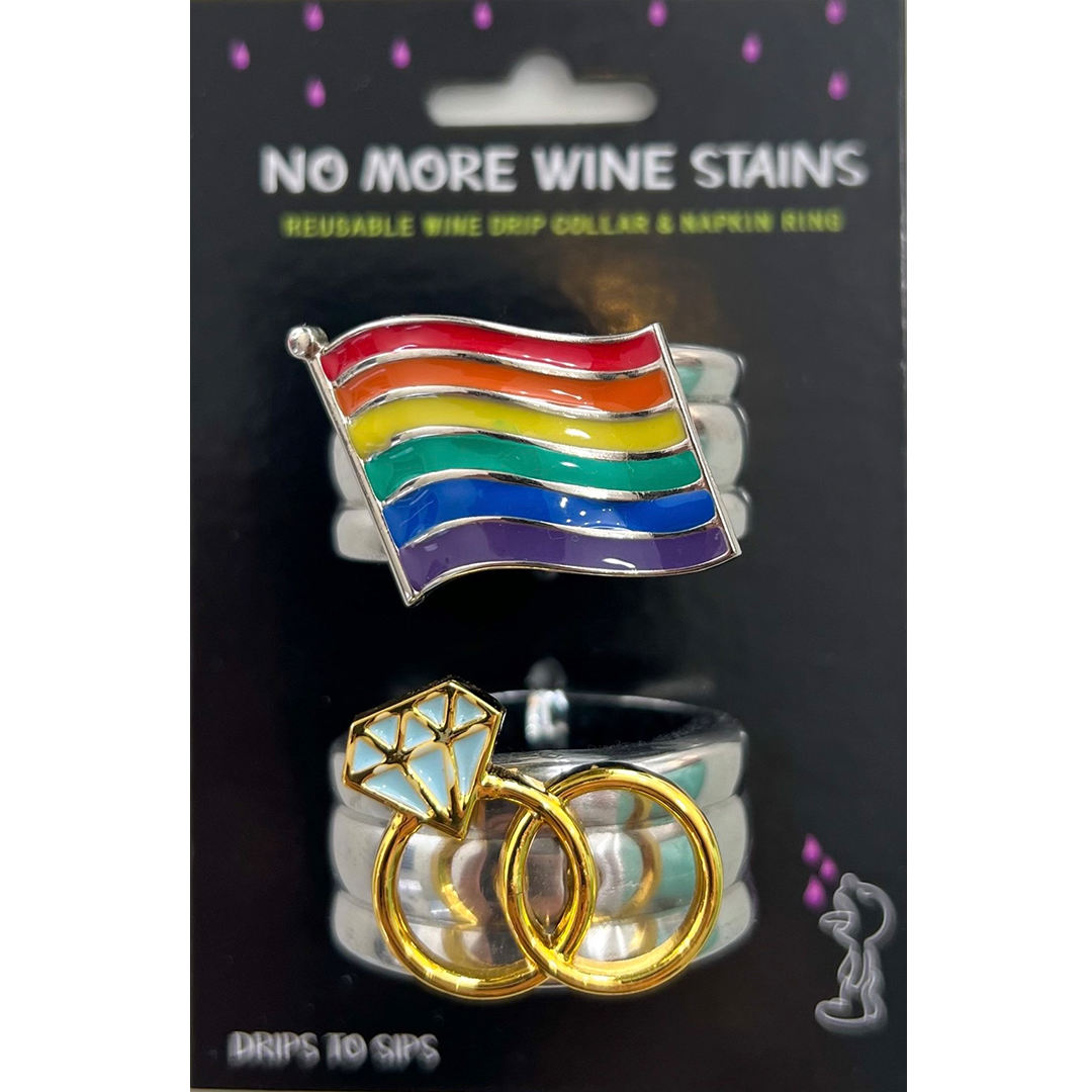 Pride Wedding Wine Drip Collars | Drips to Sips