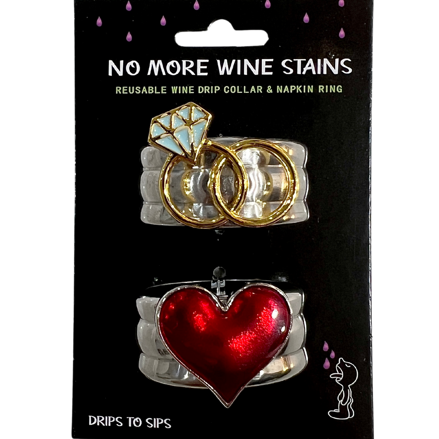 Lovers Unite Wine Drip Collar Set