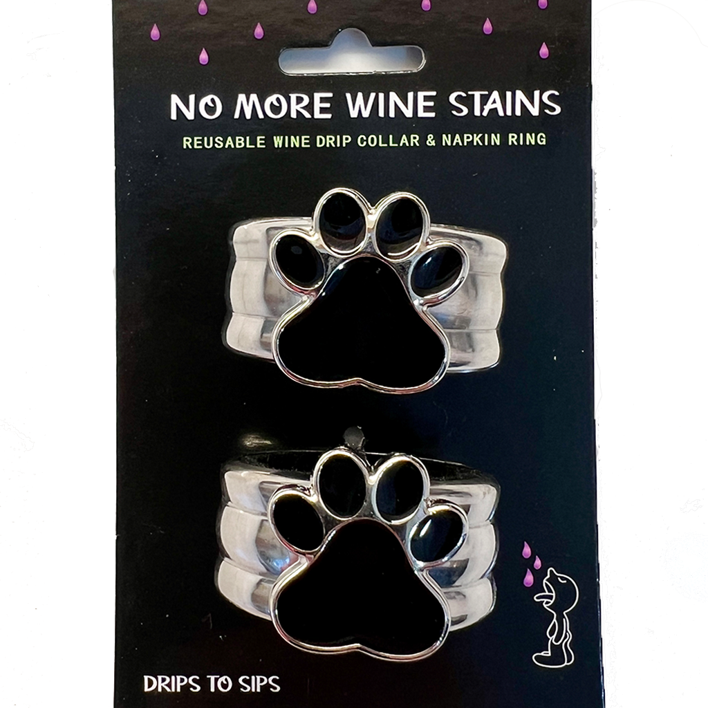 Double Animal Paw Wine Drip Collars