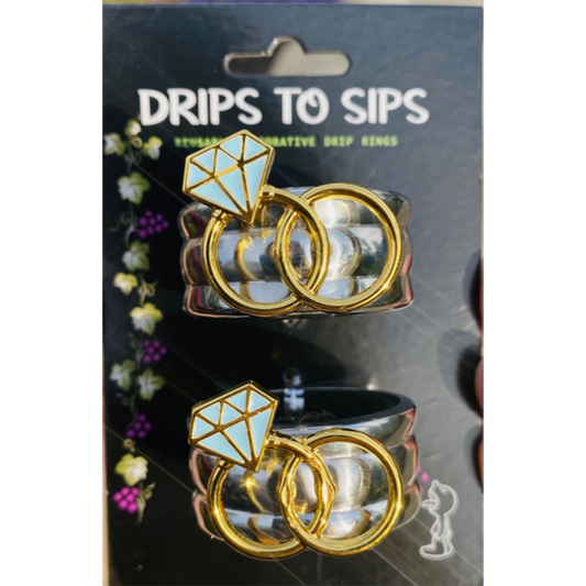 Wedding Wine Collar | Wedding Season Wine Drip Collars | Drips to Sips